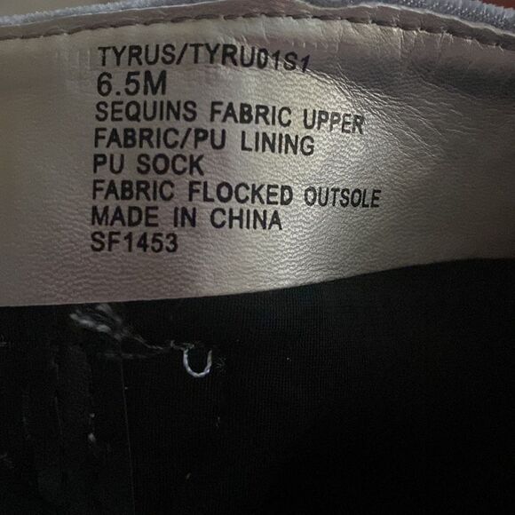 Steve Madden hi heel Boots Tyrus silver Sequin - Picture 4 of 10